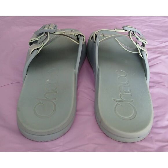 Chaco womens size 10 chillos slide sandals baby blue - Picture 4 of 6